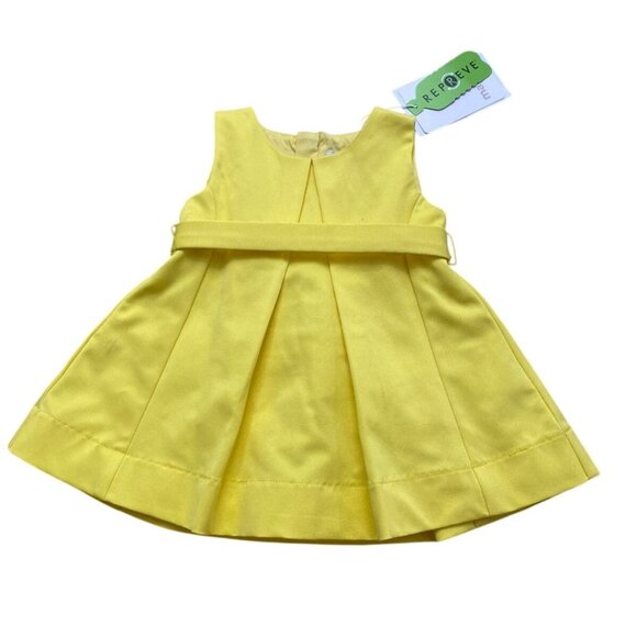 Mayoral Fit and Flare Dress in Canary Yellow - Picture 1 of 2